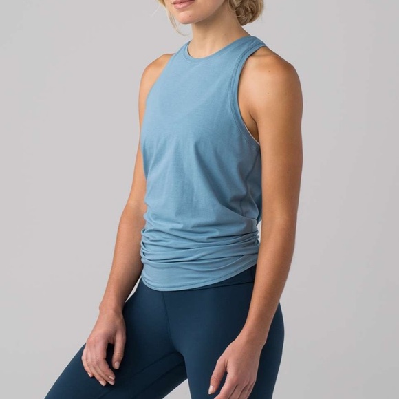 lululemon athletica Tops - Lululemon All Tied Up Tank Seascape Blue